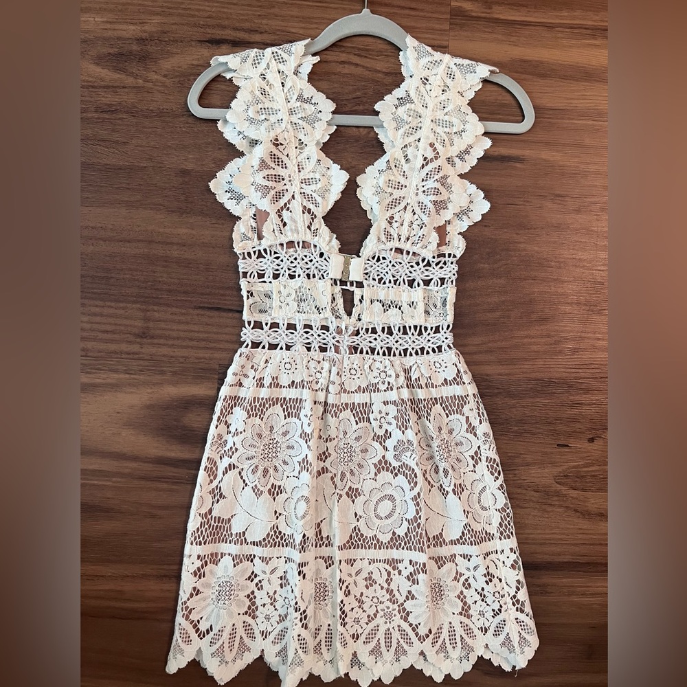 For Love and Lemons Mon Cheri White Mini Dress - Picture 5 of 7